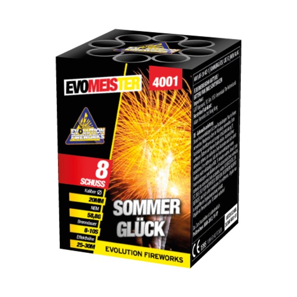 Feuerwerksbatterie Sommerglück aus der Evo Meister Serie online einkaufen