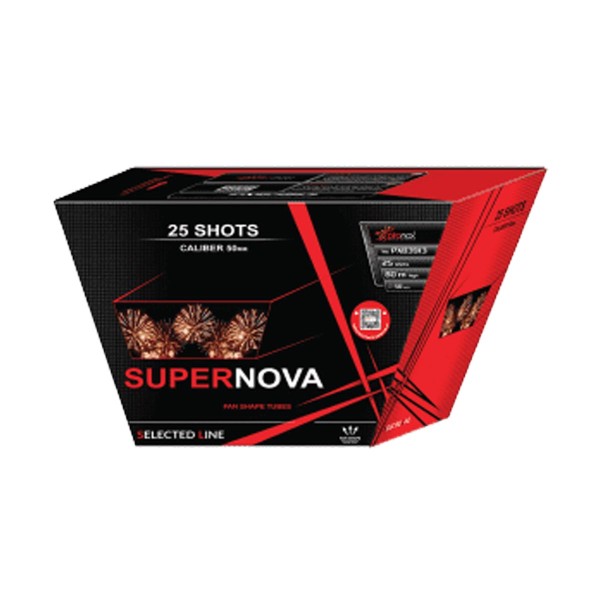 Supernova 50mm Kategorie F3 Batteriefeuerwerk Piromax