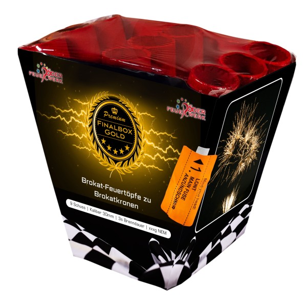 Finalbox GOLD 3er- Kiste Batteriefeuerwerk Röder Feuerwerk