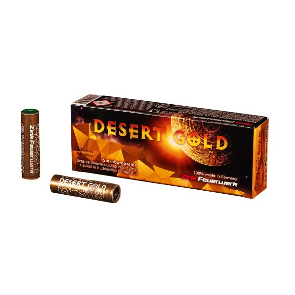 Pyrotechnische Munition Desert Gold von Zink Feuerwerk