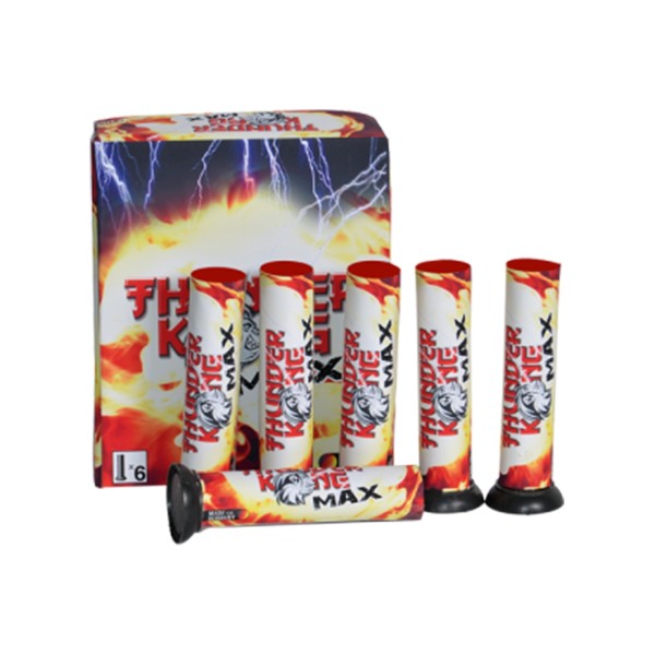 Thunder Kong Max 18er- Kiste Einzelschuss Bombenrohre Lesli Feuerwerk