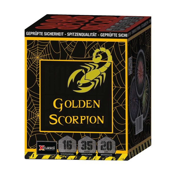 Golden Scorpion Batteriefeuerwerk Xplode Feuerwerk