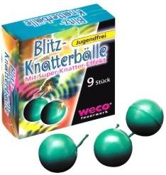 WECO Knatterbälle Crackling Ball 25 bis 100 Blitzknatterbälle