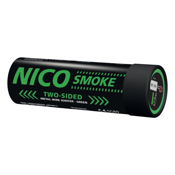 Smoke Two-Sided 50s grün mit Reißzünder von Nico Feuerwerk kaufen